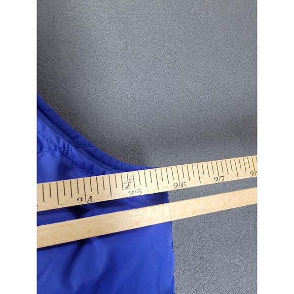 Lands End Vest Mens XL Blue Puffer Goose Down Insulated Nylon Outdoor Dad Hiking - Picture 7 of 9